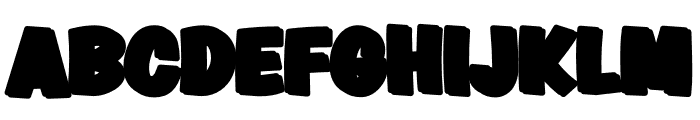 Fox Comic Font UPPERCASE