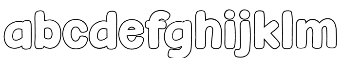 Fox Diego Outline Font LOWERCASE