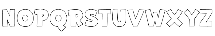 Fox Dinky Outline Font UPPERCASE