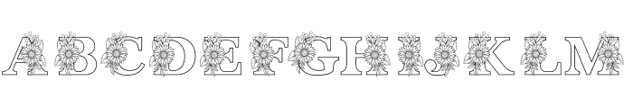 Fox Flower Monogram Font LOWERCASE