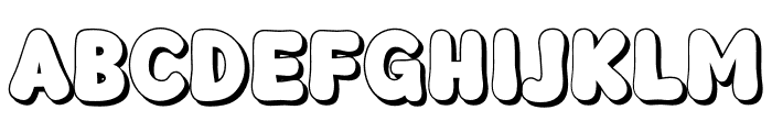 Fox Fluffy Shadow Font UPPERCASE