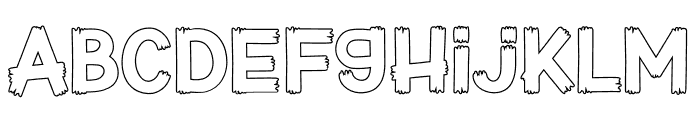 Fox Goblin Outline Font LOWERCASE