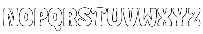 Fox Gumball Outline Font UPPERCASE