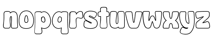 Fox Gumball Outline Font LOWERCASE