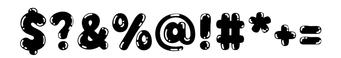 Fox Gumble Bubble  Font OTHER CHARS