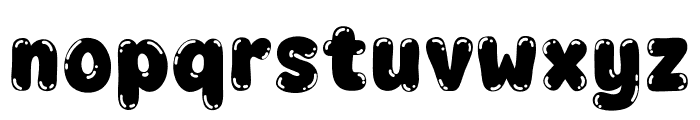 Fox Gumble Bubble  Font LOWERCASE