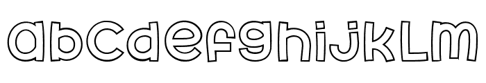 Fox Hunter Outline Font LOWERCASE