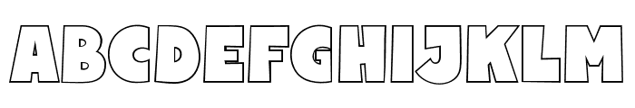 Fox Koolie Outline Font UPPERCASE