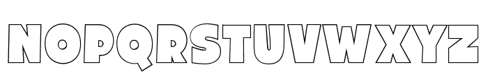Fox Koolie Outline Font UPPERCASE