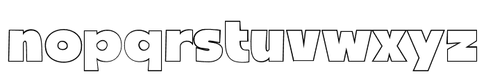 Fox Koolie Outline Font LOWERCASE