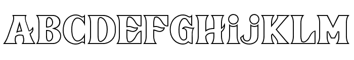 Fox Mansion Outline Font LOWERCASE