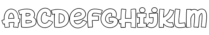 Fox Mario Outline Font LOWERCASE