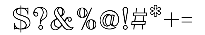 Fox Maximo Outline Font OTHER CHARS