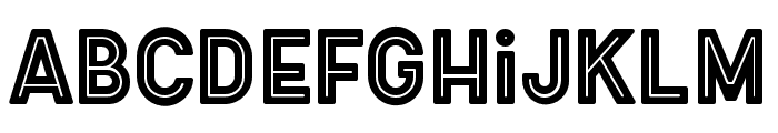 Fox Miguel Inline Font LOWERCASE