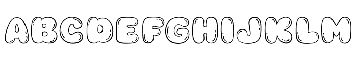 Fox Milky Bubble Font UPPERCASE