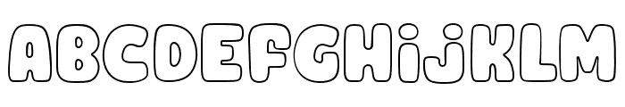 Fox Mint Outline Font LOWERCASE