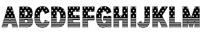 Fox Patriotic Font UPPERCASE