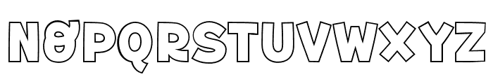 Fox Puddin Outline Font UPPERCASE