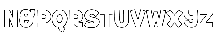 Fox Puddin Outline Font LOWERCASE