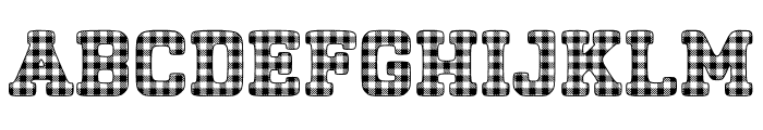 Fox Ribbon Plaid Font UPPERCASE