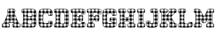 Fox Ribbon Plaid Font LOWERCASE