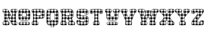 Fox Ribbon Plaid Font LOWERCASE