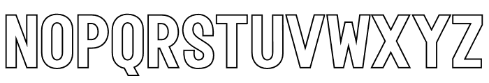 Fox Rivea Outline Font UPPERCASE