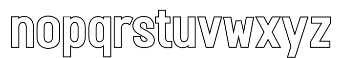 Fox Rivea Outline Font LOWERCASE