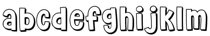 Fox Sadie Shadow Font LOWERCASE