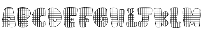 Fox Sewing Checkered Font LOWERCASE