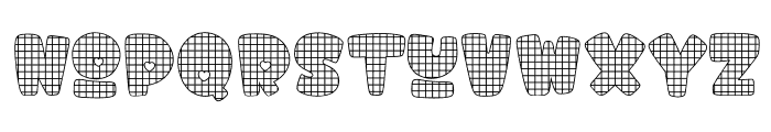 Fox Sewing Checkered Font LOWERCASE