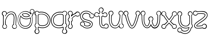 Fox Silver Outline Font LOWERCASE