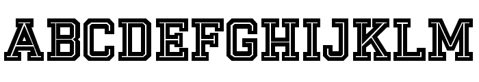 Fox Sport Inline Font UPPERCASE