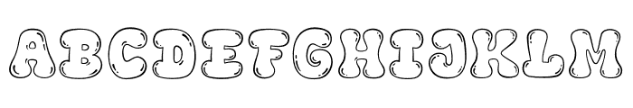 Fox Squish Bubble Font UPPERCASE