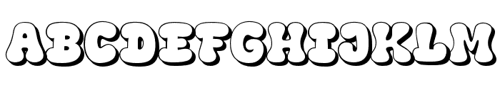 Fox Squish Shadow Font UPPERCASE