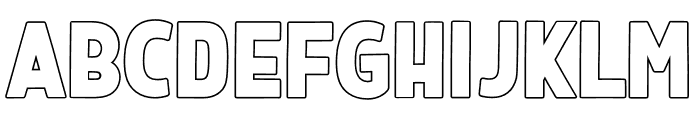 Fox Thiccy Outline Font UPPERCASE