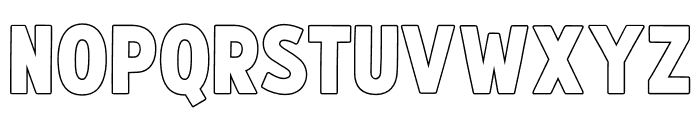 Fox Thiccy Outline Font UPPERCASE