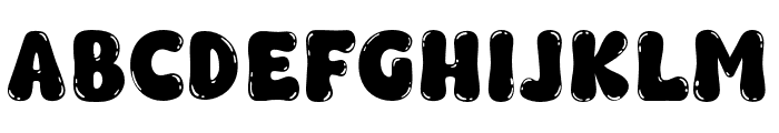Fox Toffix Bubble Font UPPERCASE