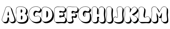 Fox Toffix Shadow Font UPPERCASE