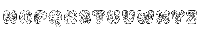 Fox Tricksy Spider Font UPPERCASE