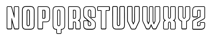 Fox Zine Outline Font UPPERCASE