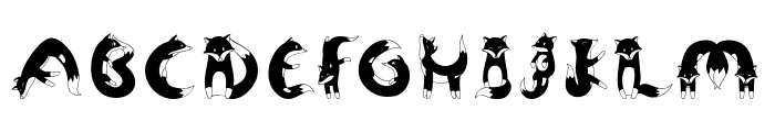 Foxer BW Font UPPERCASE