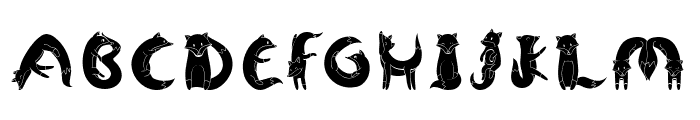 Foxer Fill Font LOWERCASE