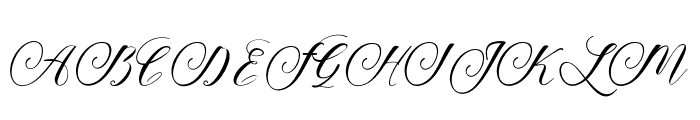 Foxglove Font UPPERCASE
