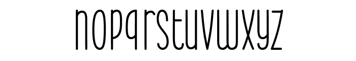 Frambose Font LOWERCASE