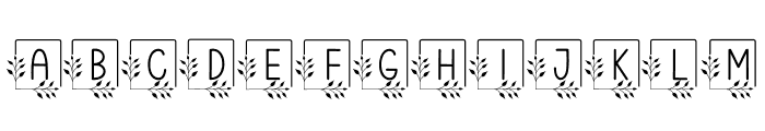 Frame Monogram Font UPPERCASE