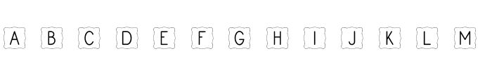 Framed Monograms Regular Font LOWERCASE