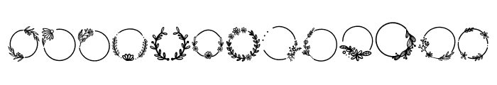 Frames flowers FONT