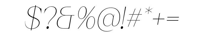 Franche Italic Font OTHER CHARS
