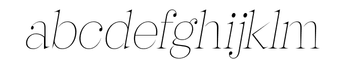 Franche Italic Font LOWERCASE